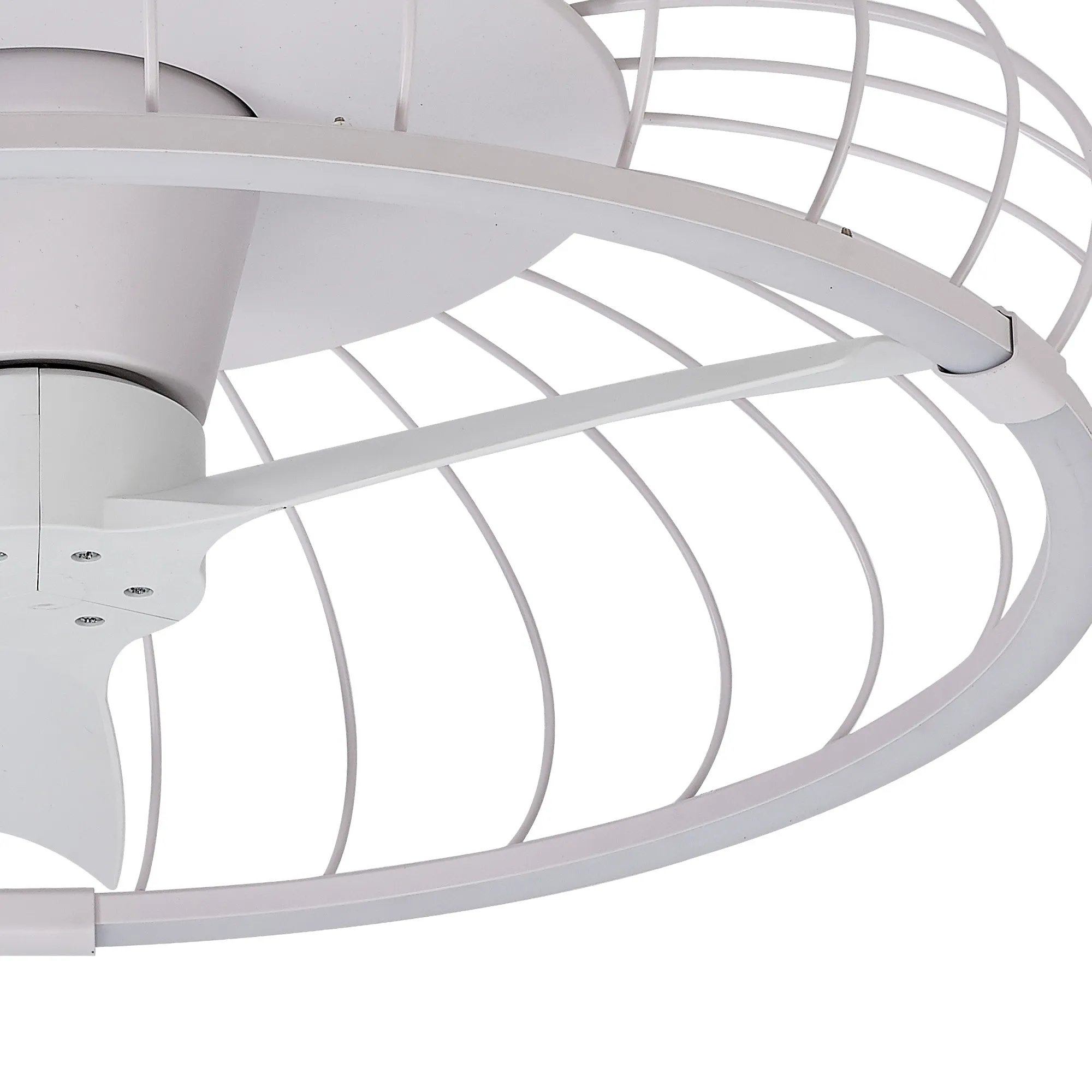Nature 75W LED Dimmable Ceiling Light & Fan, Remote / APP / Voice Controlled White M7807  Mantra Nature
